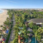 Aerial view of Legian