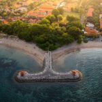 Sanur Beach, One of the best sunrise spot in Bali, Indonesia.