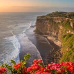 Uluwatu cliff side view near Uluwatu Temple